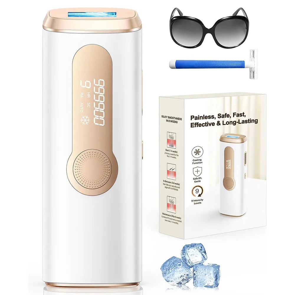 IPL Laser Hair Removal Device Ice-Cooling 3 in 1 Painless