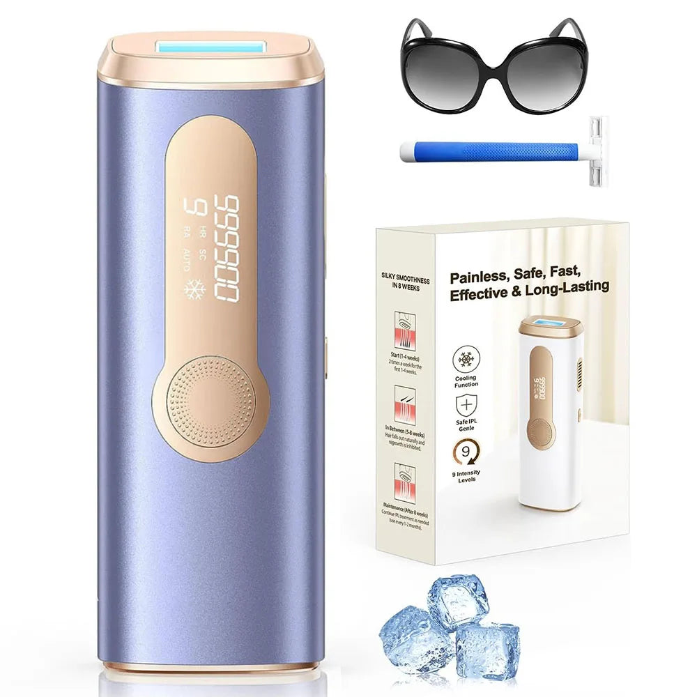 IPL Laser Hair Removal Device Ice-Cooling 3 in 1 Painless