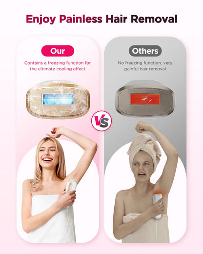IPL Laser Hair Removal Device Ice-Cooling 3 in 1 Painless